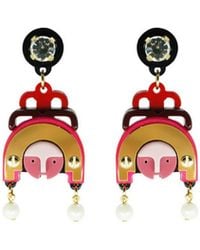 Gissa Bicalho - Acrylic Handmade Earring Ixchel / Pink - Lyst