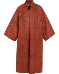 Niran - Jenna Brick Padded Kimono Coat - Lyst