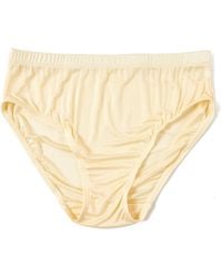 Soft Strokes Silk - Set Of Two Knitted Silk Mid Rise French Cut Pantie Shimmer Collection - Lyst