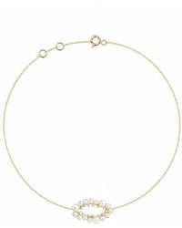 Agora Jewellery - Juliet 14K Diamond Pearl Bracelet - Lyst