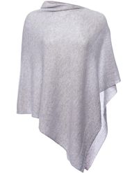 Loop Cashmere - Cashmere Poncho In foggy - Lyst