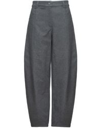 Audrey Vallens - Denim Affair Rounded Pants - Lyst