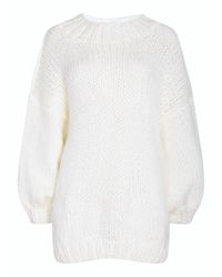 London Atelier Byproduct - Neutrals Wool Chunky Knit Oversized Jumper - Lyst