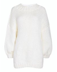 London Atelier Byproduct - Neutrals Wool Chunky Knit Oversized Jumper - Lyst