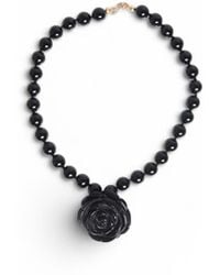 A'miss - Midnight Rose Necklace - Lyst