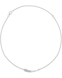 Lucy Quartermaine - Skinny Drip Pendant With Topaz - Lyst