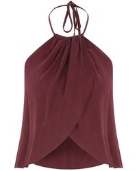 NAZLI CEREN - Mui Top In Red Plum - Lyst