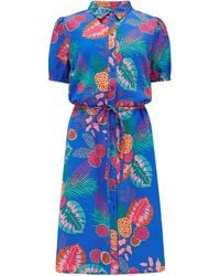 Sugarhill - Salma Shirt Dress Multi, Tropical Fruits - Lyst