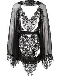 Belle -et-BonBon - Bisoux Venetian Lace Kimono Best Seller To Xl Perfect Fit - Lyst