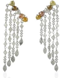Artisan - 18K Ice Diamond & Diamond Dangle Earrings - Lyst