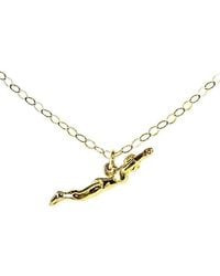 Lexi Jewelry - Swimmer Charm Necklace - Lyst