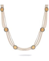 Ebru Jewelry - Cleopatra Mystic Vintage Style Two Tone Statement Necklace - Lyst