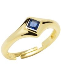 Spero London - Fine Rectangular Sterling Statement Ring - Lyst