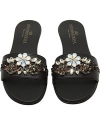 DAMAPREZIOSA - Flora Jewel Mule Sandal - Lyst