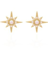 Luna Charles - Serin Star Opal Stud Earrings - Lyst