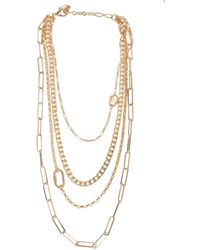 Saachi - Layered Chain Multi Necklace - Lyst