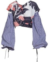 ARTISTA - Berry Long Sleeve Crop Top - Lyst