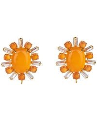 Bounkit - Raina Studs Carnelian Clip On - Lyst