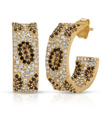 Native Gem - Maneater Leopard Hoops - Lyst