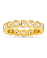 Kylie Harper - Bezel-Set Diamond Cz Eternity Band Ring - Lyst