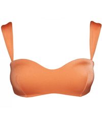 Noire Swimwear - Orange Bandeau Top - Lyst