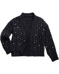 Saachi - Cable Knit Cardigan Gemstone Pattern - Lyst