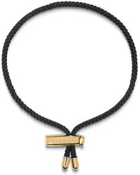 Nialaya - String Bracelet With Adjustable Gold Lock - Lyst