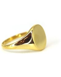VicStoneNYC Fine Jewelry - Bold Big Size Oval Solid Ring For - Lyst