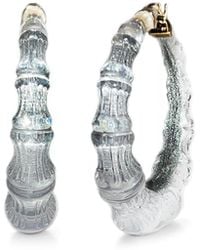 Gold & Honey - Bamboo Illusion Hoop Earrings - Lyst