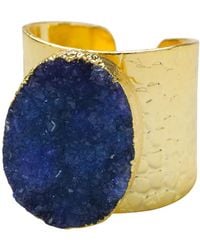 YAA YAA LONDON - Crystal Crush Statement Ring - Lyst