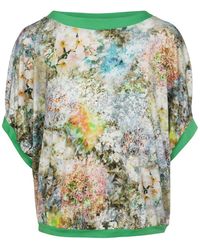 Conquista - Billowy Floral Print Top - Lyst