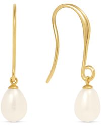 Esterah - Alba Pearl Earrings - Lyst