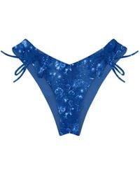 Blackbough Swim - Sophia Ruched Cheeky Bottoms Cyanotype - Lyst