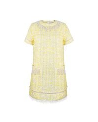 Solgo Atelier - Tia Tweed Bouclé Sheath Mini Dress - Lyst