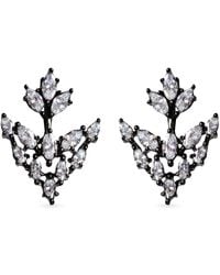 SALLY SKOUFIS - Renaissance Cascade Earrings With Made Cz Diamond Stimulant - Lyst
