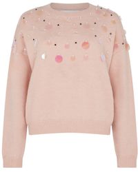 Sour Figs - Neutrals Iridescent Sequin-Embellished Jumper - Lyst