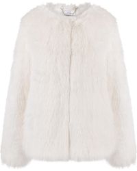ISSY LONDON - Neutrals Marlene Jacket Vegan Luxe Faux Fur Cream - Lyst