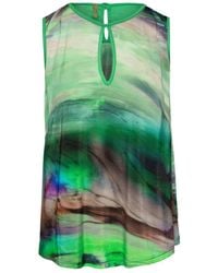 Conquista - Keyhole Detail Print Top - Lyst