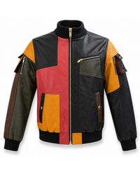 Zasta Studio - Artifact Theory Leather Bomber Jacket - Lyst