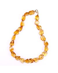 Mineralgems•Studio - Madeira Citrine Quartz Necklace - Lyst