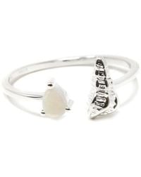 NASI SILVER - Shell Sedef Ring - Lyst