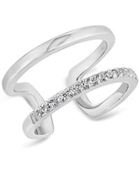 SALLY SKOUFIS - Rythm Midi Ring With Made Cz Diamond Stimulant - Lyst
