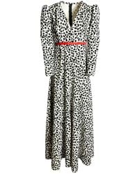 Couture to Your Door - Animal Dalmatian Print Maxi Dress - Lyst