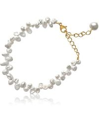 Mickey's Girl - Organic Freshwater Pearl Bracelet - Lyst