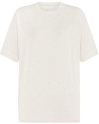 Nocturne - Beaded Oversized T-shirt - Lyst