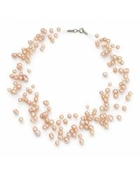 Lalinde - Floating Pearls Necklace - Lyst