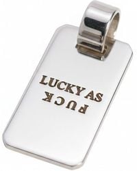 Florentis Jewellery - Lucky As F*Ck Pendant - Lyst