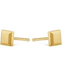 7879 - Square Bullion Stud Earrings - Lyst