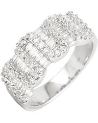 Artisan - Baguette & Round Diamond Cluster Band Ring - Lyst