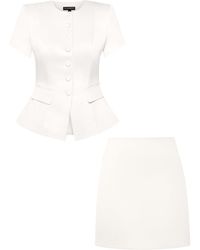 Tia Dorraine - Romantic Glow Short Sleeves Blazer & Mini Skirt Set - Lyst